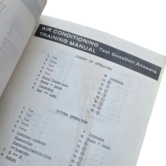 Automotive Air Conditioning Basic Service Training Manual 1978 Car mechanic - Picture 3 of 14